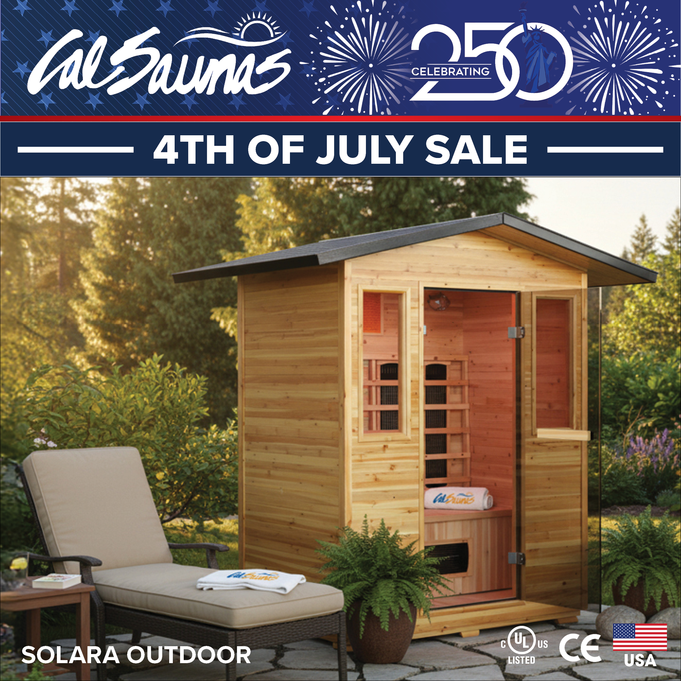 Calspas hot tub being used in a family setting - Garland