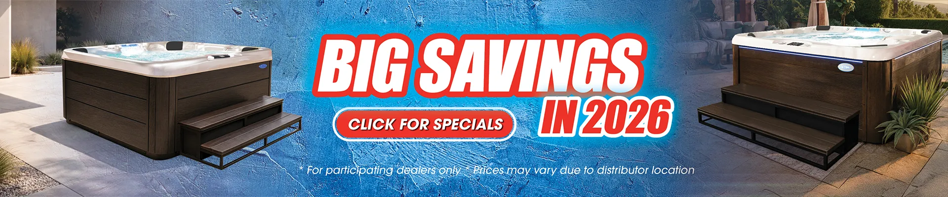 Calspas hot tub being used in a family setting - Garland